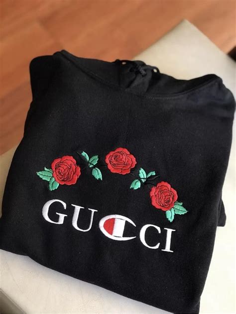 fake gucci loved hoodie|gucci x champion hoodie real.